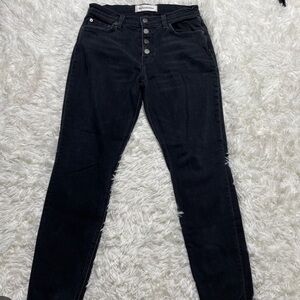 Reformation Stretch Butterfly Black Denim Jeans